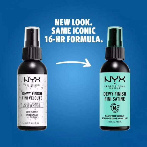 NYX PROFESSIONAL MAKEUP Makeup Setting Spray, Dewy Setting Spray for 16HR Make - Image 2