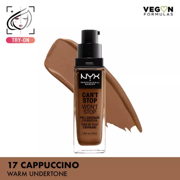 NYX Professional Makeup Can't Stop Won't Stop Full Coverage Foundation - 30ml - Image 10