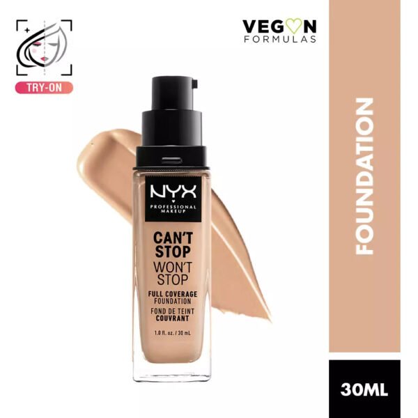 NYX Professional Makeup Can't Stop Won't Stop Full Coverage Foundation - 30ml