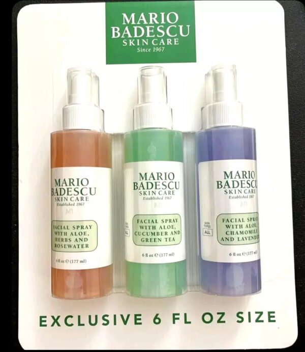 New Mario Badescu Facial Mist Spray Trio set available for bookings 118ml each - Image 3